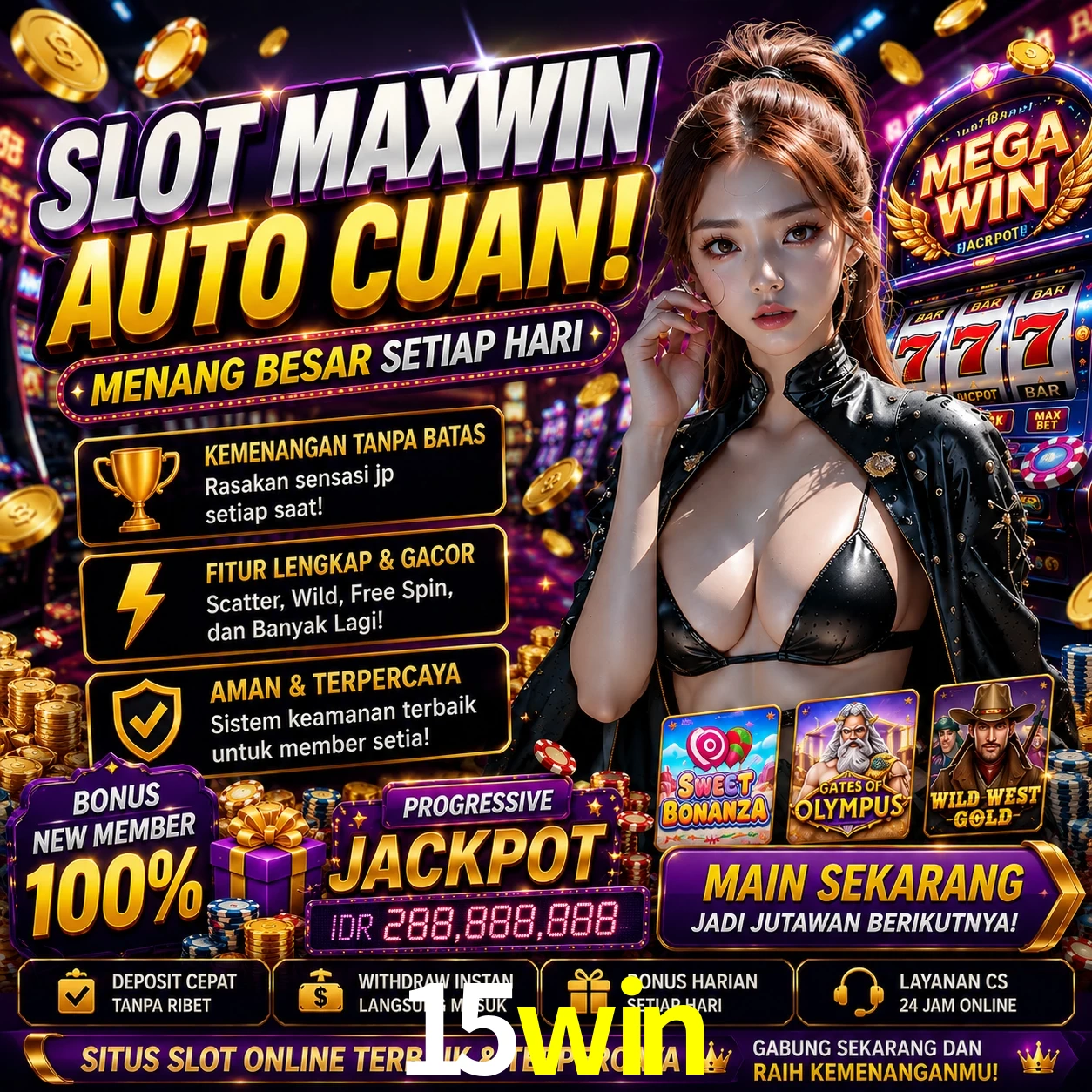 Programa VIP 15win - benefícios exclusivos